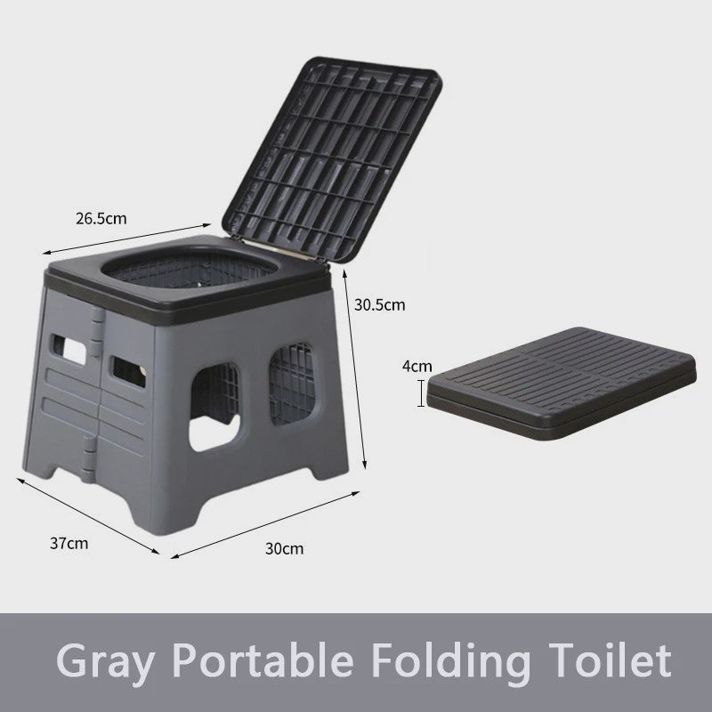 Draagbaar Camping Toilet - Opvouwbaar & Multifunctioneel - Ideaal voor Kamperen, Reizen & Noodgevallen