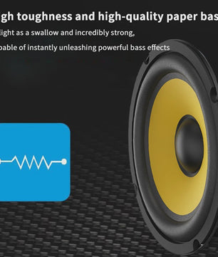 Universele Coaxiale Woofer Luidspreker (5-10 Inch) - Krachtige Bass & HiFi Geluid voor Auto en Huis