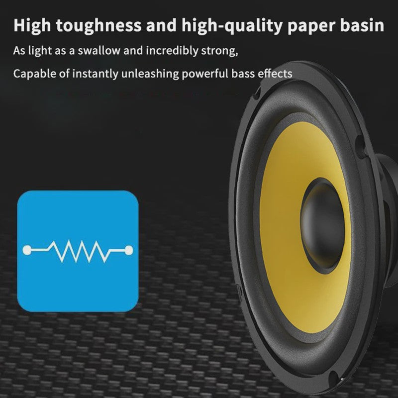 Universele Coaxiale Woofer Luidspreker (5-10 Inch) - Krachtige Bass & HiFi Geluid voor Auto en Huis