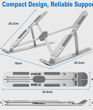 Verstelbare Laptopstandaard - Ergonomisch & Opvouwbaar Bureau Accessoire