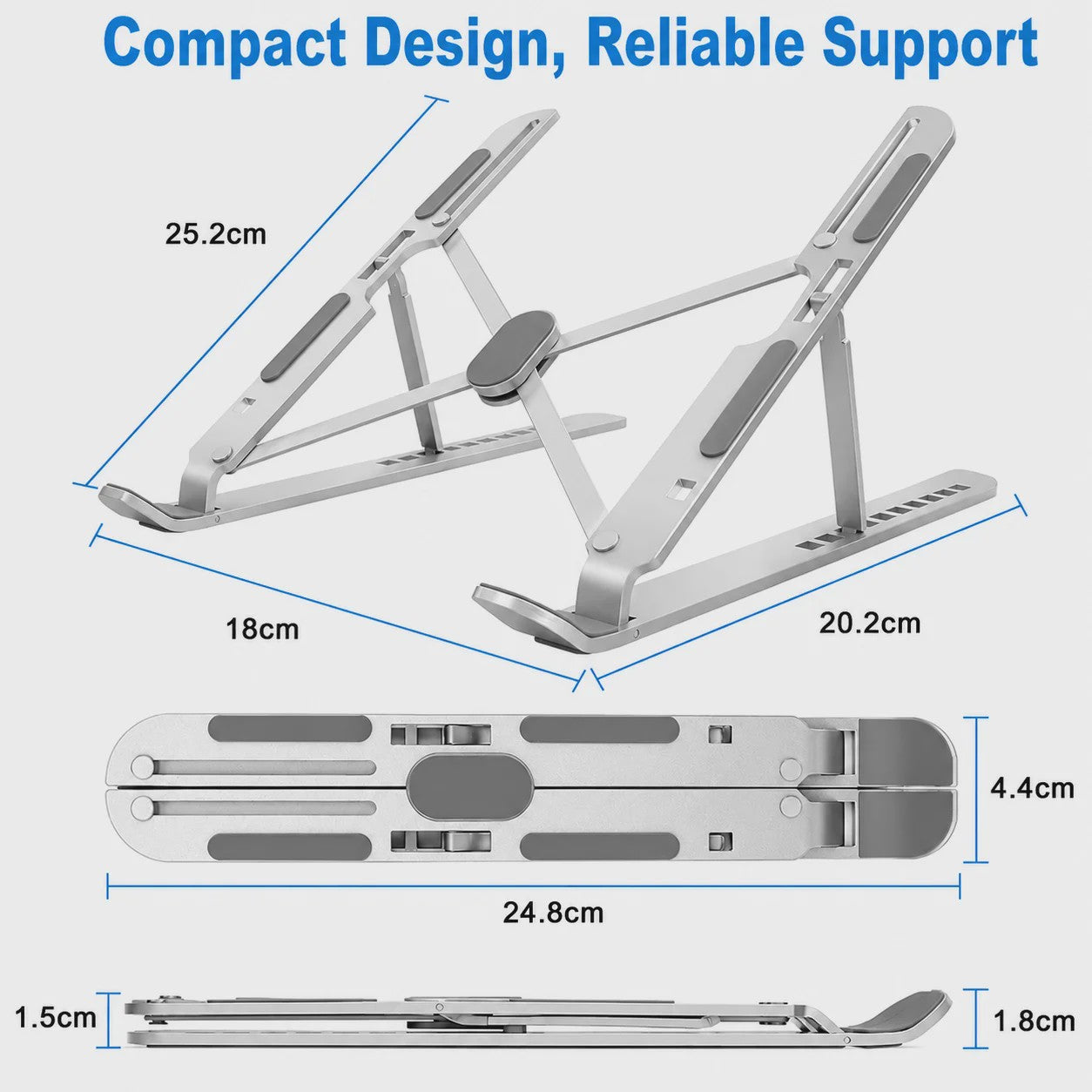 Verstelbare Laptopstandaard - Ergonomisch & Opvouwbaar Bureau Accessoire