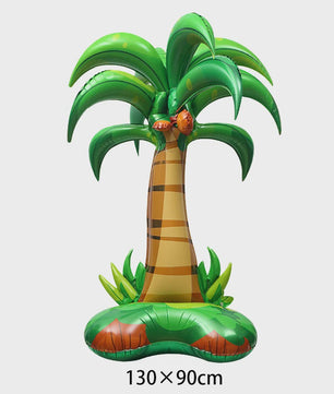 Jungle Dieren Ballondecoratie Set - Struisvogel, Gorilla, Toucan & Pauw voor Feestjes