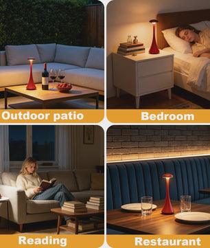 Draadloze Mushroom Tafellamp LED - Oplaadbaar & Dimbaar met Touch Bediening