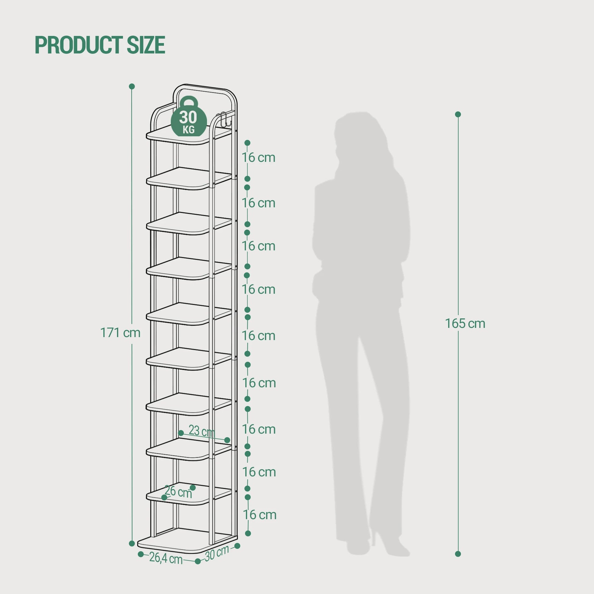 Verticale Schoenendrager Hout - Stijlvolle Schoenen Organizer voor Kleine Ruimtes