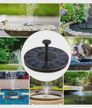 Zonne-energie drijvende fonteinpomp - 13/16/18cm - Ideaal voor vogelbad, vijver & tuin
