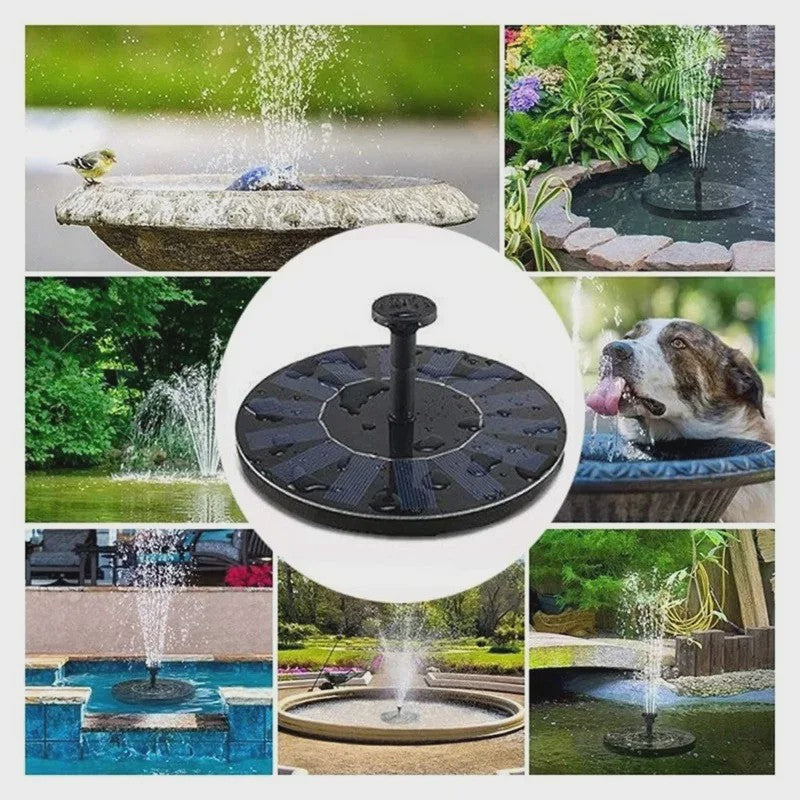 Zonne-energie drijvende fonteinpomp - 13/16/18cm - Ideaal voor vogelbad, vijver & tuin