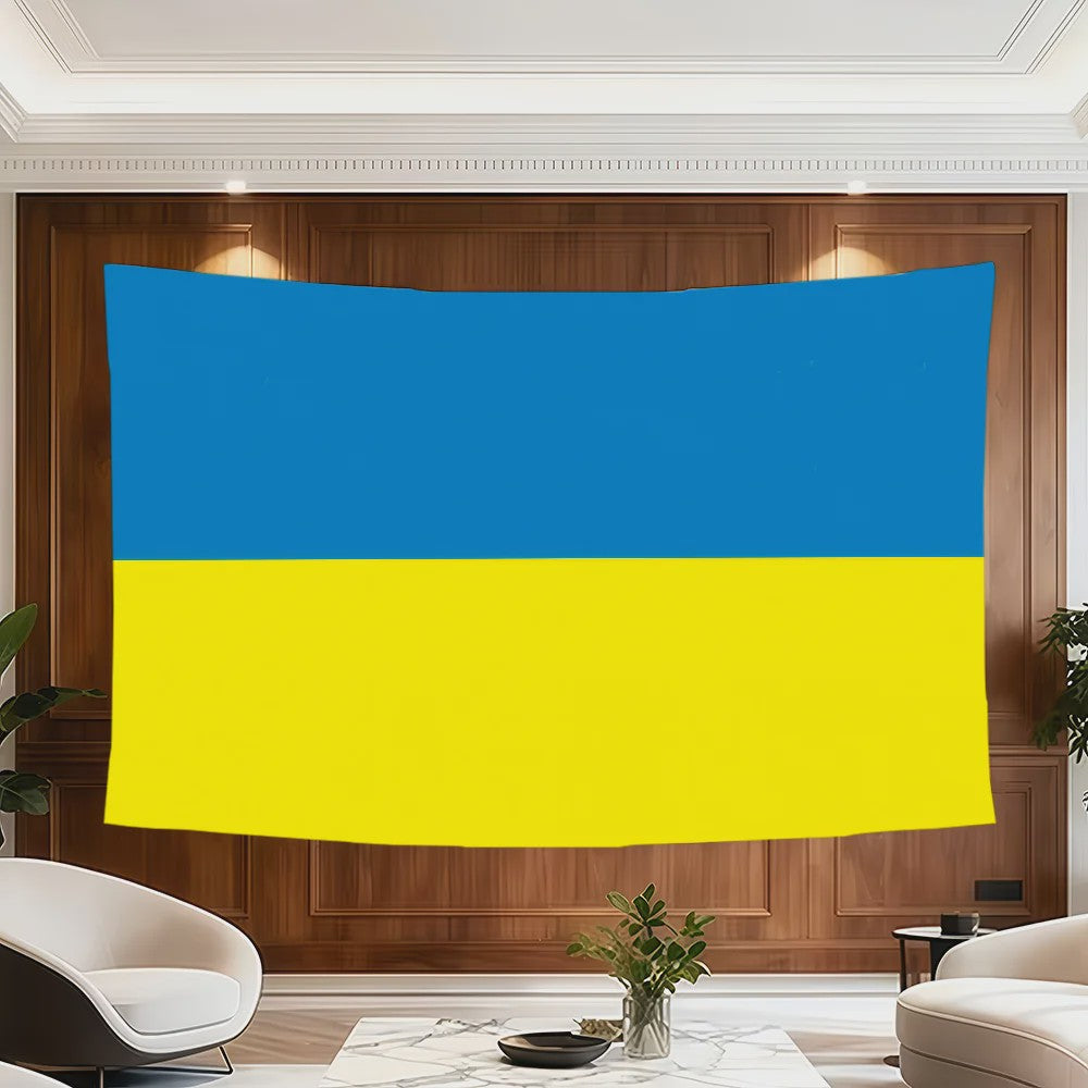 Oekraïense Vlag Wandkleed - Decoratief Tapijt voor Slaapkamer & Woonkamer