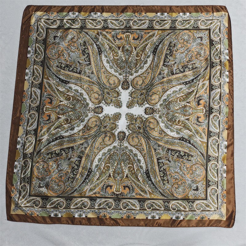 Luxe Zijden Vierkante Sjaal 90x90cm - Stijlvol Foulard voor Dames