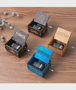 HOT NEW GOOD Theme Music Box Blind box Wooden Hand Cranked Neverland Casket musical Valentine's Day Birthday Holiday Gifts