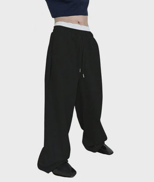 Herfst/Winter Heren Broek - Losse Pasvorm, Elastische Tailleband & Zakken