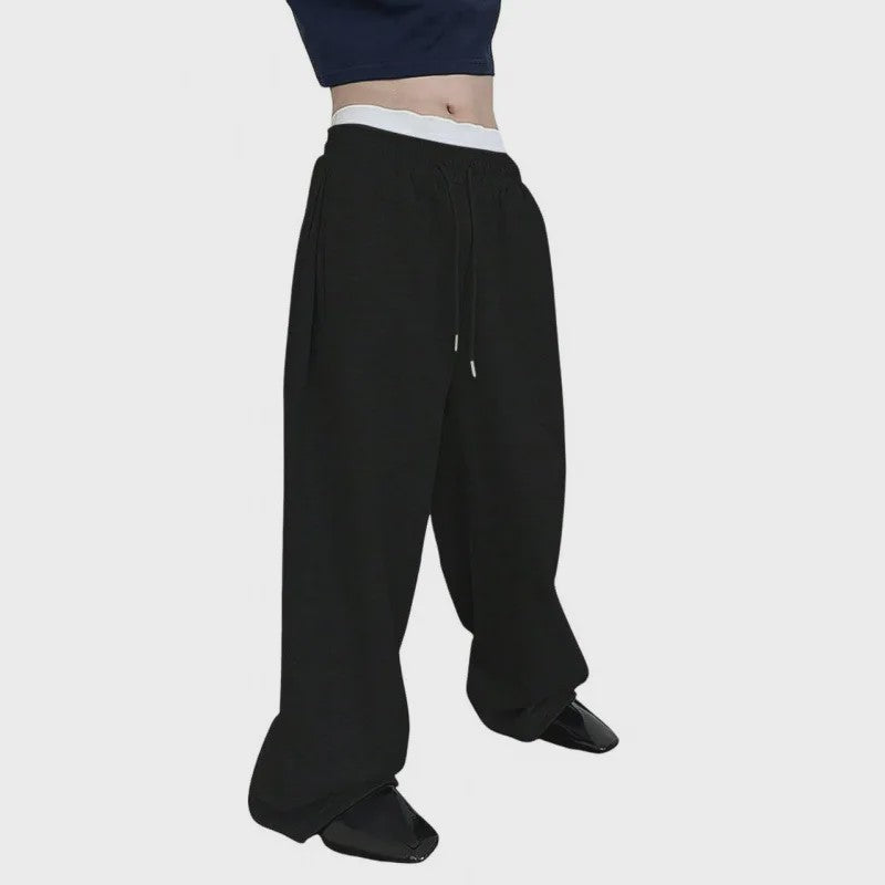 Herfst/Winter Heren Broek - Losse Pasvorm, Elastische Tailleband & Zakken