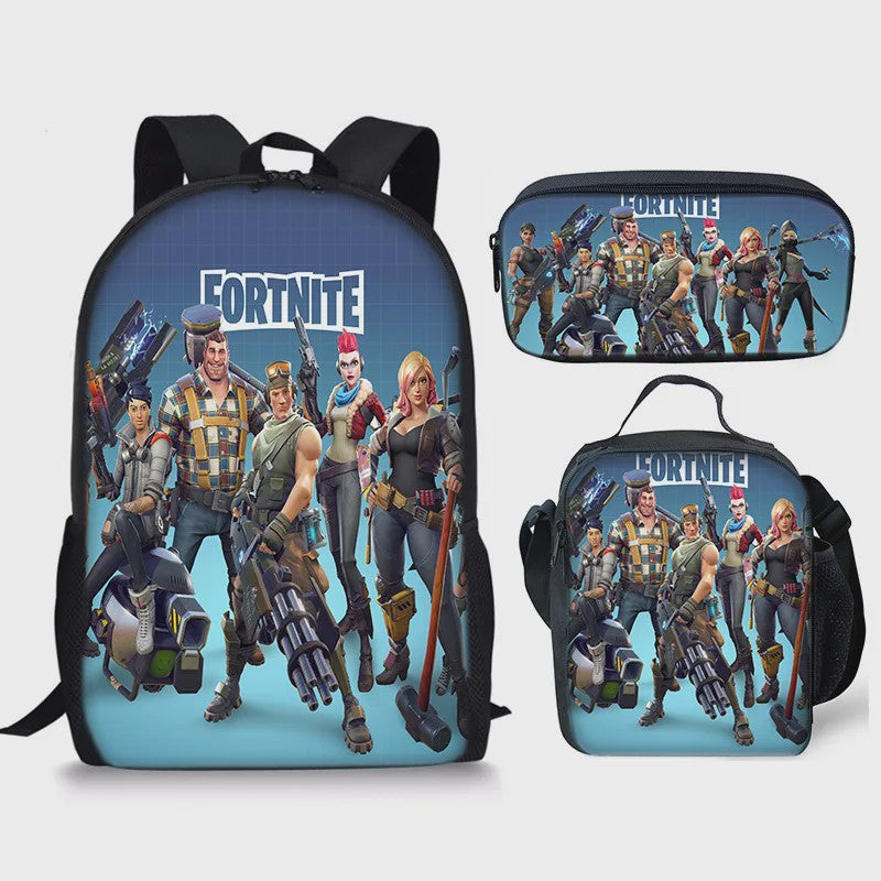 Fortnite Schooltas Set: Rugzak, Pennenhouder & Lunchtas voor Kinderen