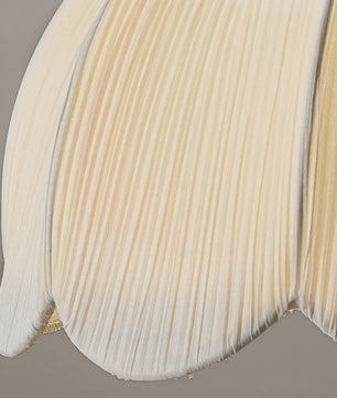 Wabi Sabi Plissé Hanglamp - Japanse Stijl Stoffen Plafondlamp voor Woonkamer, Eetkamer & Slaapkamer
