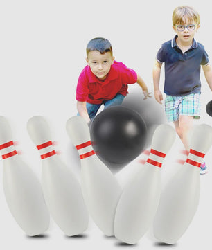 Kleurrijke Plastic Bowling Set voor Binnen en Buiten - 10 Pins & 2 Ballen