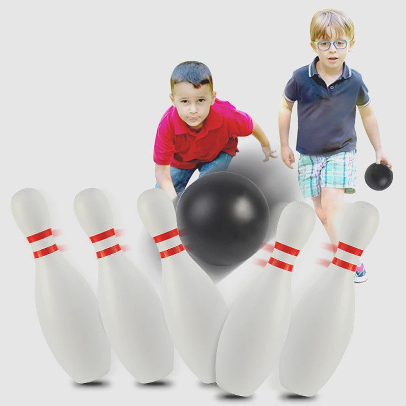 Kleurrijke Plastic Bowling Set voor Binnen en Buiten - 10 Pins & 2 Ballen