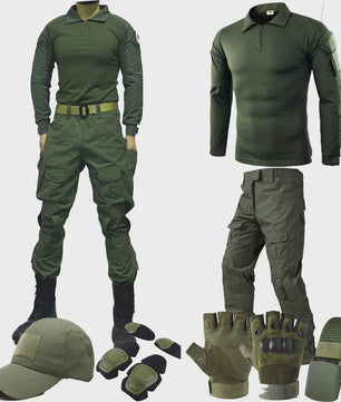 Groen Tactisch Uniform Set: Outdoor Kleding voor Training, Jacht en Paintball