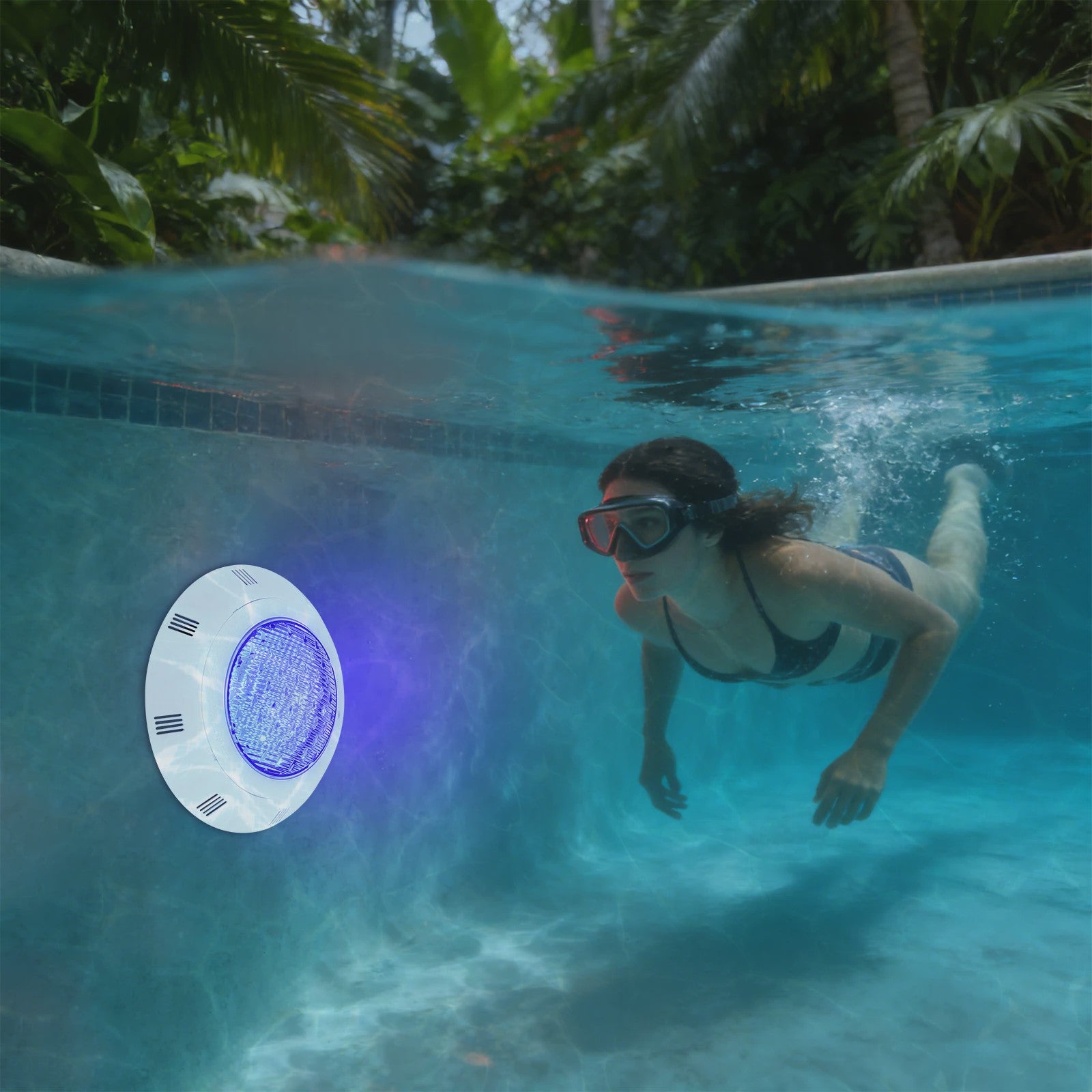 45W RGB LED Zwembadverlichting IP68 Waterdicht met Afstandsbediening - 7 Kleuren
