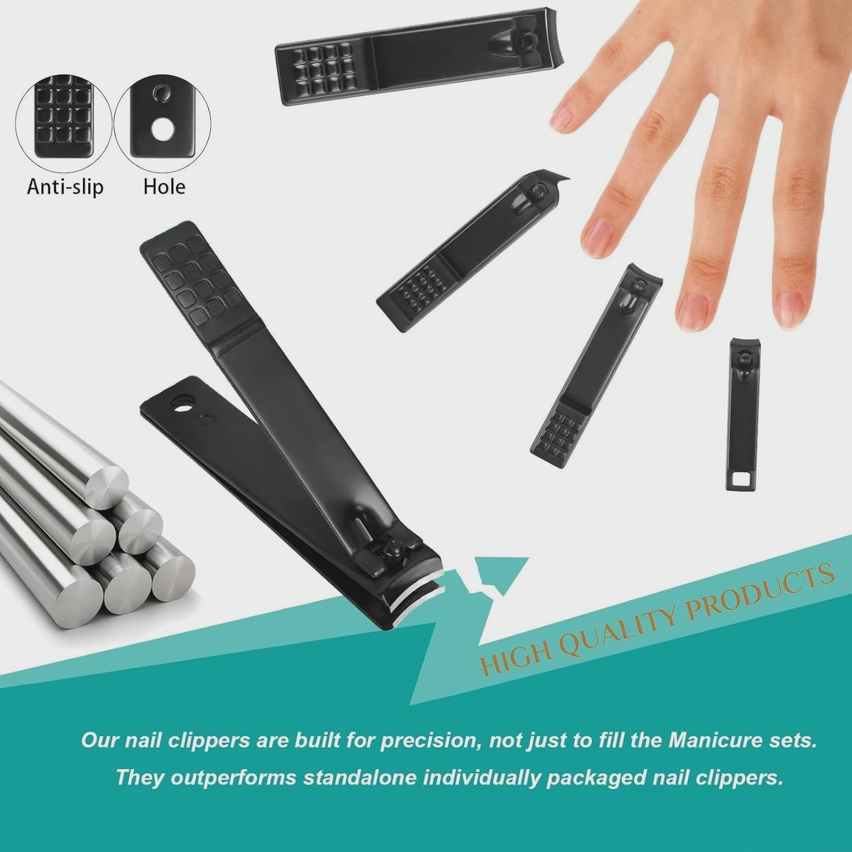 26-delige Professionele Manicure & Pedicure Set van Roestvrij Staal