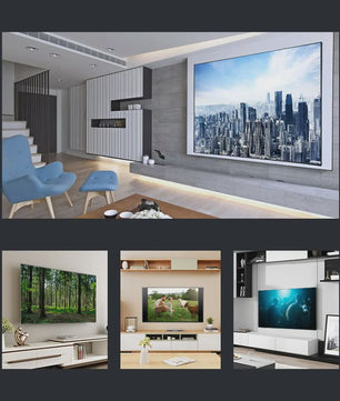 BlitzWolf VS10 100-Inch Vast Projectiescherm met Smalle Rand - 4K Home Theater Ervaring