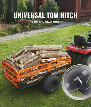 Robuuste Stalen ATV Dump Trailer - 15 cu.ft Laadvermogen