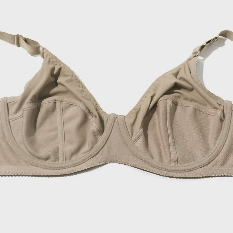 Beauwear Volle Cup Minimizer BH met Beugel - Grote Maten (36-52 D/E/F) - Zwart & Nude
