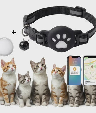 GPS Tracker Halsband voor Katten & Honden - Vind Je Huisdier Makkelijk Terug met Apple Find My Compatibiliteit
