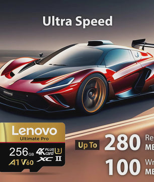 Lenovo Ultimate Pro Micro SDXC Kaart - 512GB, 4K UHD, V60, A1, Hoge Snelheid