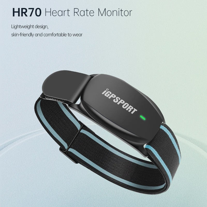 IGPSPORT HR70 Hartslagmeter Borstband - ANT+/Bluetooth - Nauwkeurig & Comfortabel