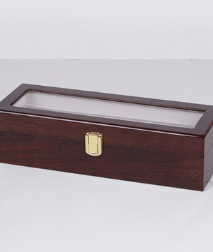 Luxe Houten Horlogedoos met 6, 10 of 12 Vakken - Handgemaakt Sieraden Opbergdoos Display