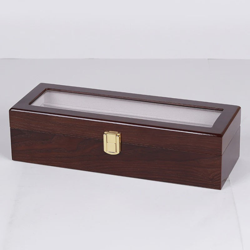 Luxe Houten Horlogedoos met 6, 10 of 12 Vakken - Handgemaakt Sieraden Opbergdoos Display
