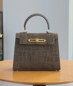 Chique Dames Handtas met Crocoprint - Stijlvol & Praktisch voor Werk