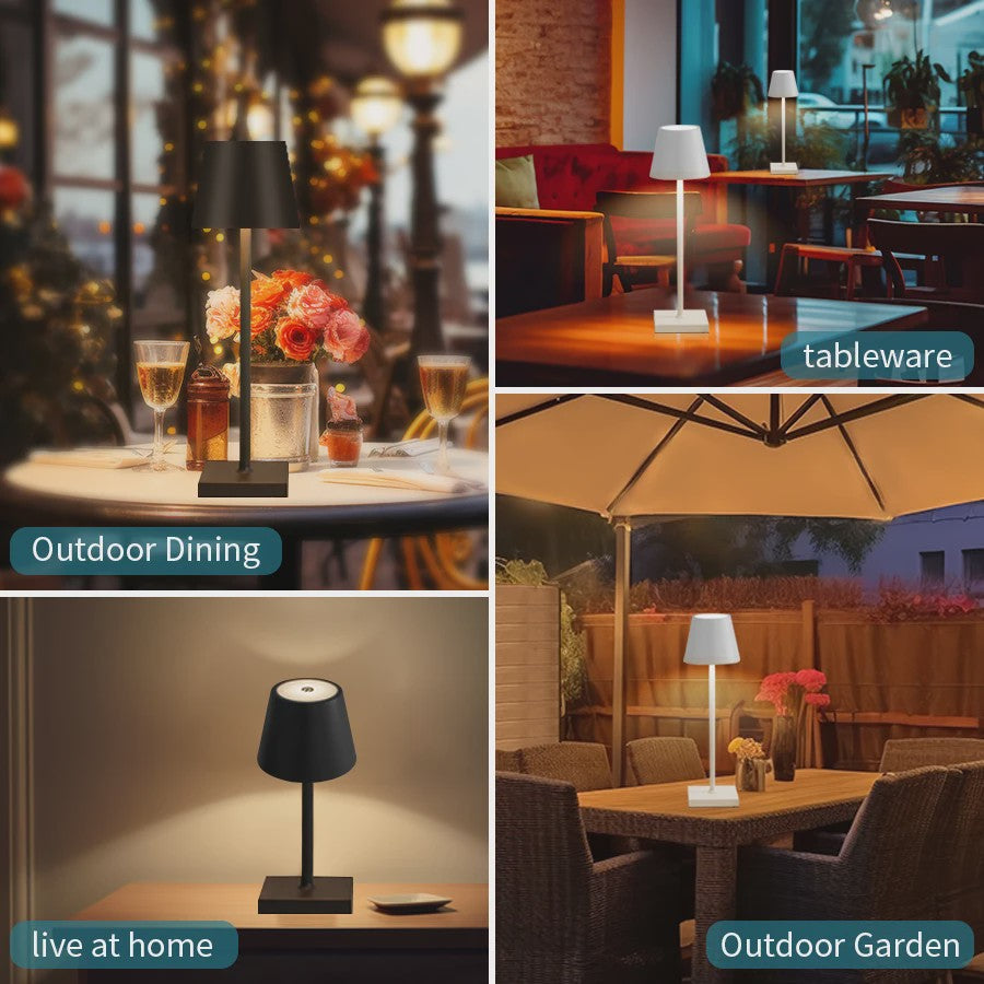 Oplaadbare LED Tafellamp met Touch Dimmer - Sfeervolle Verlichting
