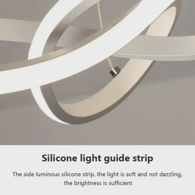 Moderne LED Plafondlamp met Uniek Streamlined Design - Sfeervolle Hanglamp