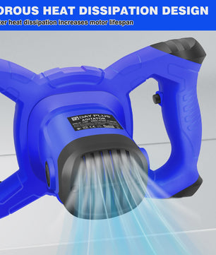 Krachtige Betonmixer 2800W met 6 Snelheden - Ideaal voor Mortel, Gips en Verf