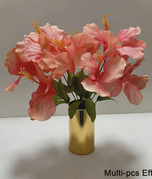 Set van 2 Boeketten Kunst Hibiscus Bloemen - Zomerse Decoratie