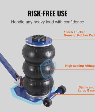 Pneumatische Krik 3 Ton / 5 Ton - Dubbele Bal Air Jack voor Auto Reparatie