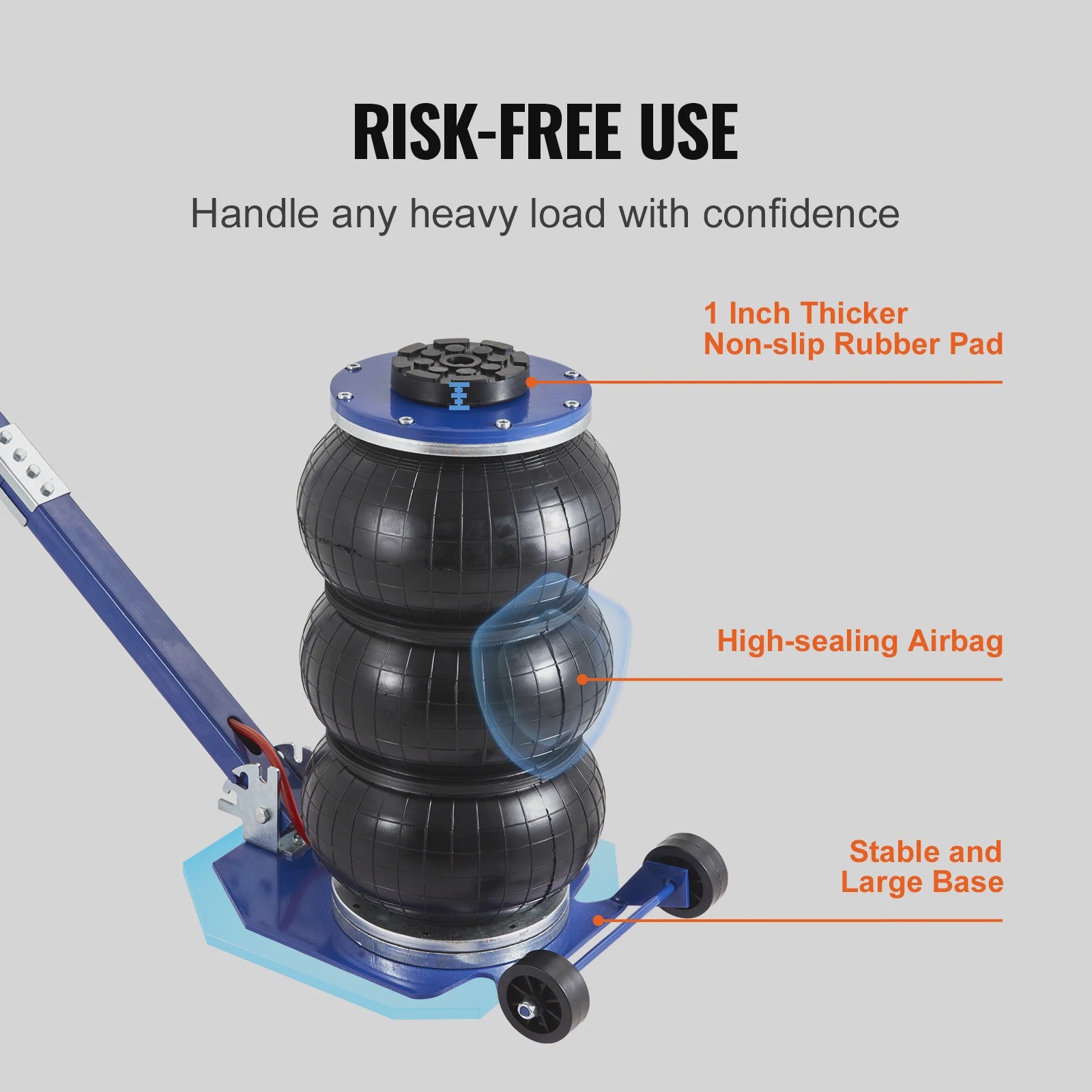 Pneumatische Krik 3 Ton / 5 Ton - Dubbele Bal Air Jack voor Auto Reparatie