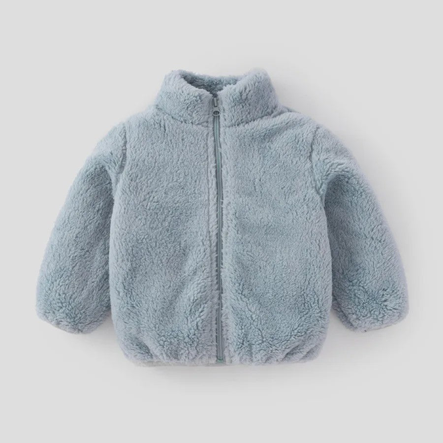 Zachte Pluche Kinderjas - Warm & Stijlvol voor Herfst/Winter
