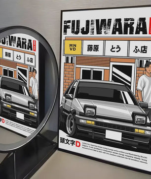 Initial D AE86 JDM Poster - Iconische Auto Kunst voor de Fan
