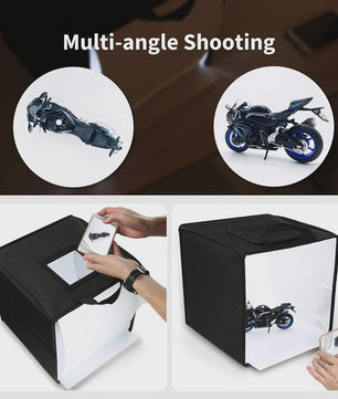 30cm Fotostudio Lightbox met 120 LED's en 6 Achtergronden - Verstelbare Helderheid