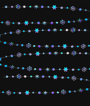 Iridescent Sneeuwvlok Slirngen - 4/8/12/16 Meter Decoratie voor Feestjes