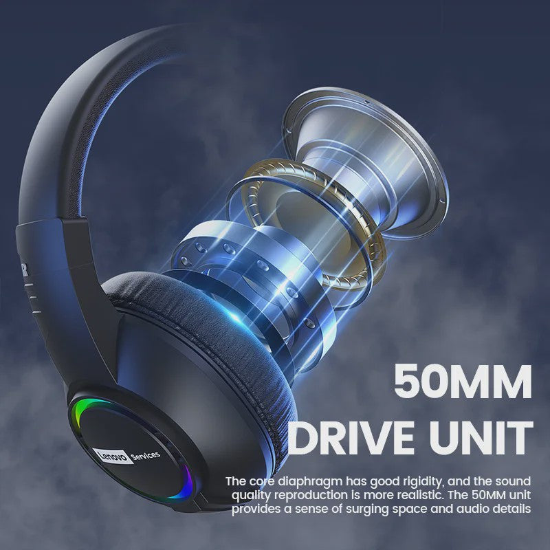 Lenovo E08 E-sports Headset: 7.1 Surround Sound, RGB Licht & Microfoon voor PC Gaming