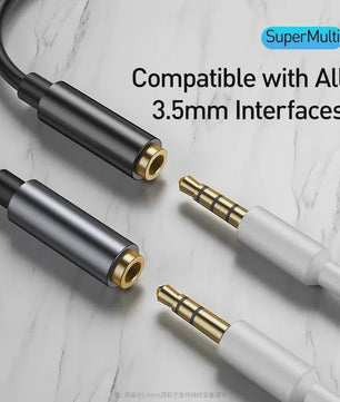 Baseus USB-C naar 3.5mm Audio Adapter Kabel - Hoge Kwaliteit Geluid voor Type-C Telefoons