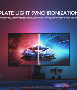 RGB Gaming Monitor Achtergrondverlichting - Synchroniseer met PC, App & Muziek voor Ultieme Sfeer