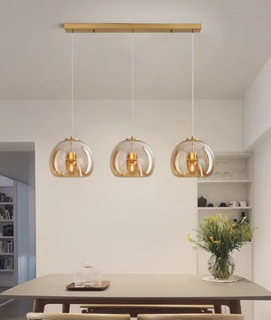 Moderne Glazen Hanglamp - Stijlvolle Plafondlamp voor Eetkamer & Interieur