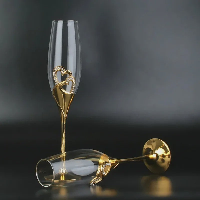 2pcs Light Luxury High-end Crystal Cup Red Wine Glass Set Tall Glass Party Wine Glass Glasses DrinkingGlasses for ChampagneFlute