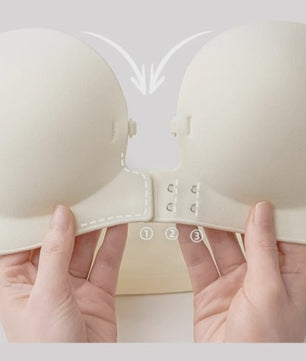 Strapless Push-Up BH met Voorsluiting - Naadloos, Onzichtbaar & Verstelbaar