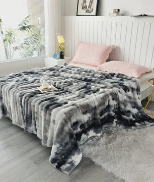 Luxe Imitatie Konijnenbont Plaid: Zacht, Dik & Warm voor Elk Seizoen