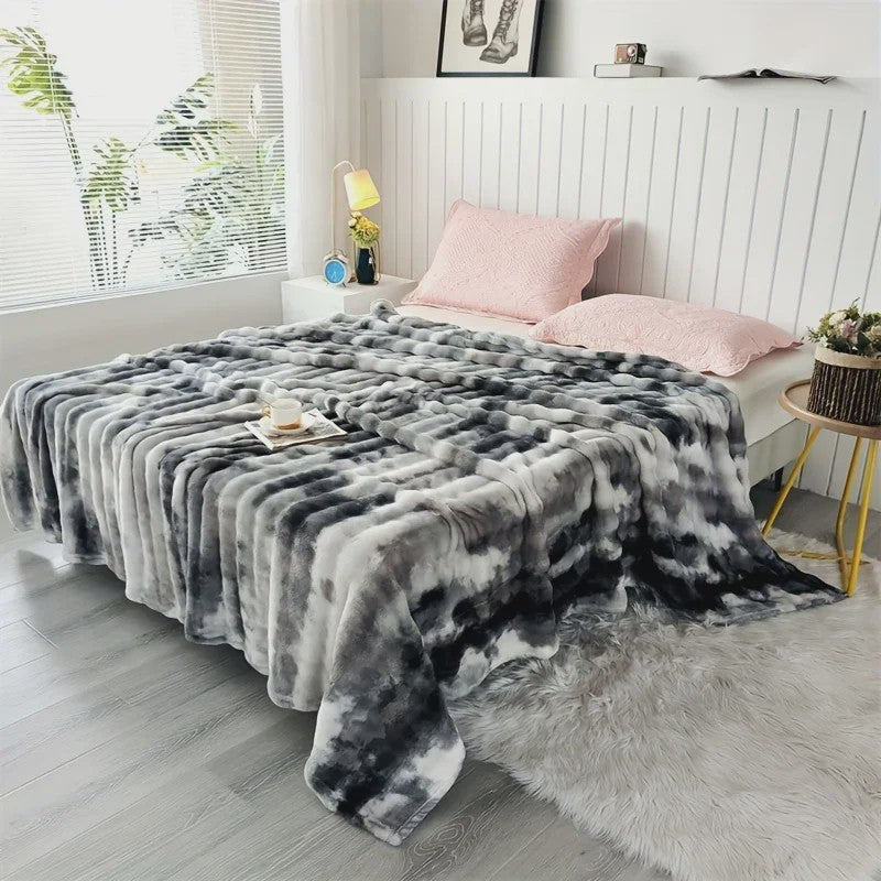 Luxe Imitatie Konijnenbont Plaid: Zacht, Dik & Warm voor Elk Seizoen