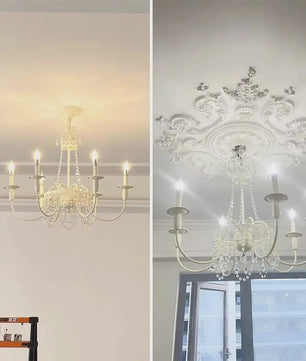 Moderne Kristallen Kroonluchter met 6 Lichtpunten - Stijlvolle Woonkamer & Slaapkamer Verlichting